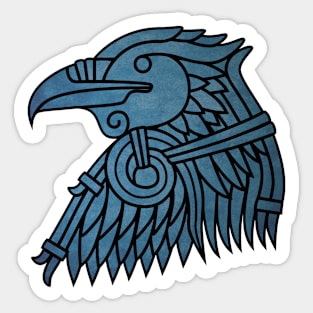 Norse Raven Head Sticker